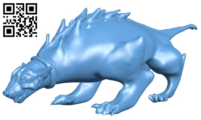 Alien dog B008782 file obj free download 3D Model for CNC and 3d printer