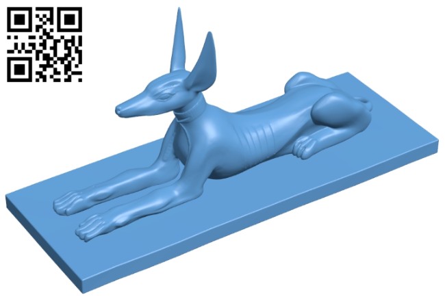 Anubis B008740 file obj free download 3D Model for CNC and 3d printer