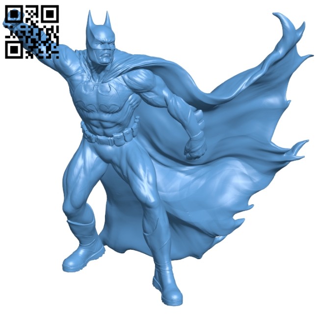 Batman on a roof - superhero B008749 file obj free download 3D Model for CNC and 3d printer