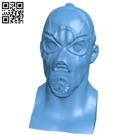Borderlands psycho bust B008767 file obj free download 3D Model for CNC and 3d printer