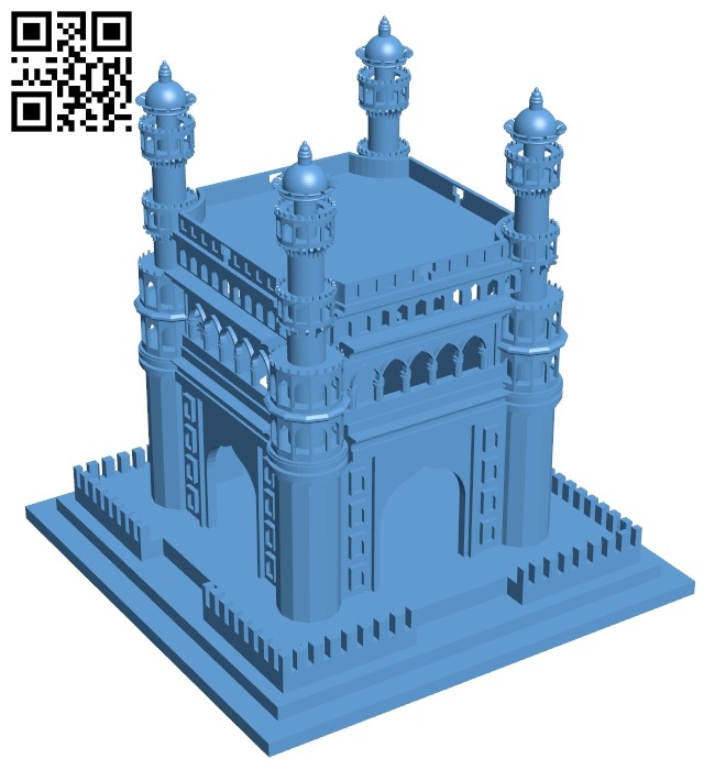 Charminar - house B008623 file stl free download 3D Model for CNC and 3d printer