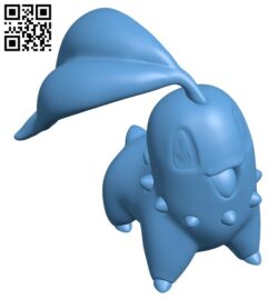 Chikorita – Pokemon B008763 file obj free download 3D Model for CNC and 3d printer