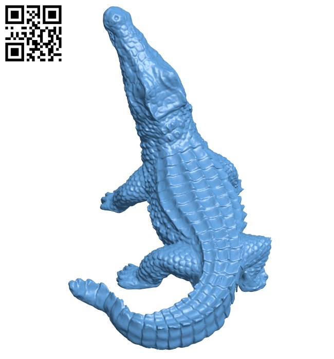 Crocodile B008773 file obj free download 3D Model for CNC and 3d printer