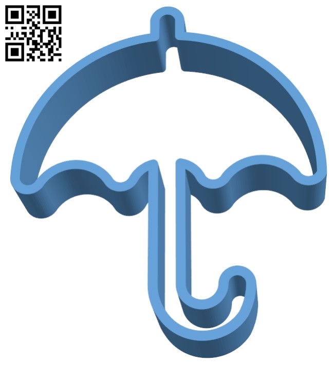 Cutter umbrella B008713 file obj free download 3D Model for CNC and 3d printer