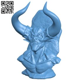 Darkness bust B008792 file obj free download 3D Model for CNC and 3d printer