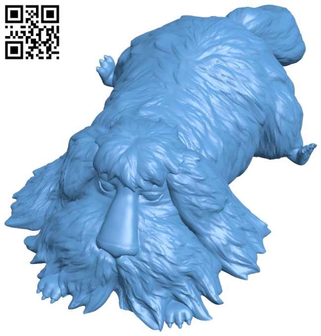 Dog been B008829 file obj free download 3D Model for CNC and 3d printer