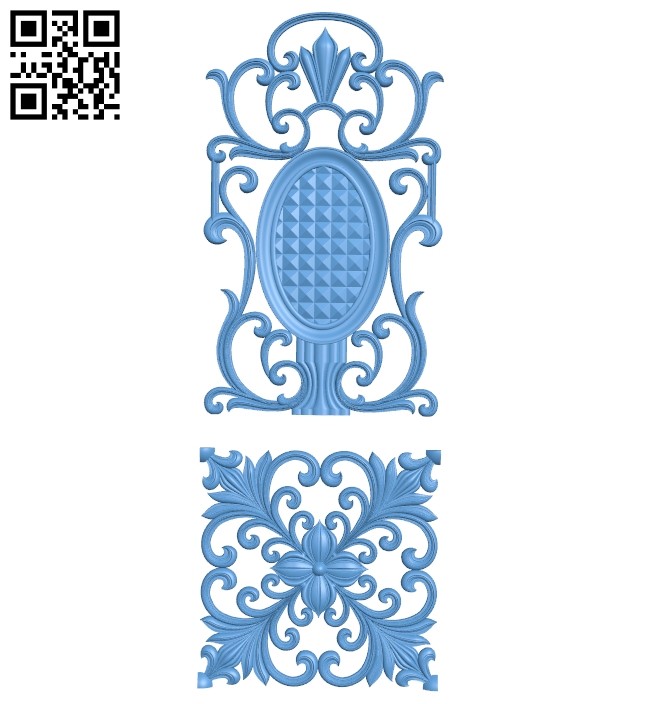 Door pattern A005791 download free stl files 3d model for CNC wood carving