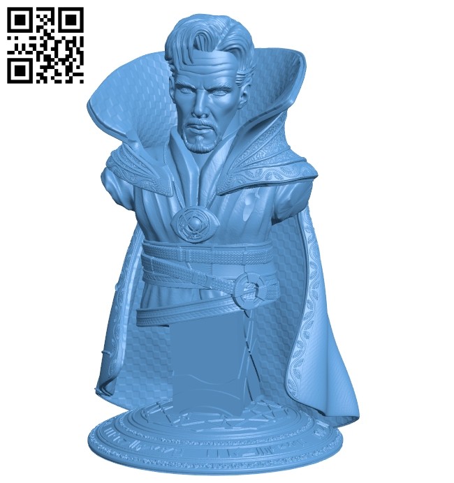 Dr strange bust B008787 file obj free download 3D Model for CNC and 3d printer