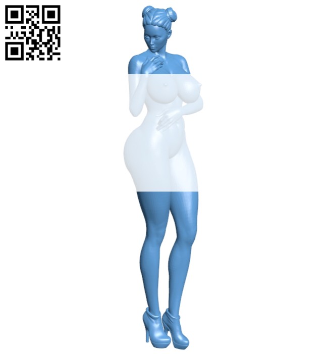 Fantasy warrior - women B008649 file stl free download 3D Model for CNC and 3d printer