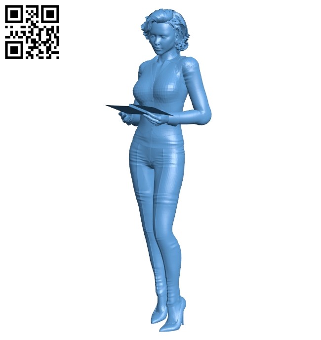 Female accountant B008678 file stl free download 3D Model for CNC and 3d printer