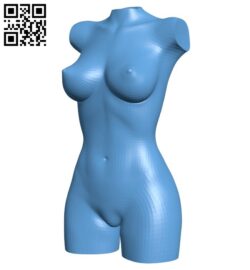 Female body B008629 file stl free download 3D Model for CNC and 3d printer