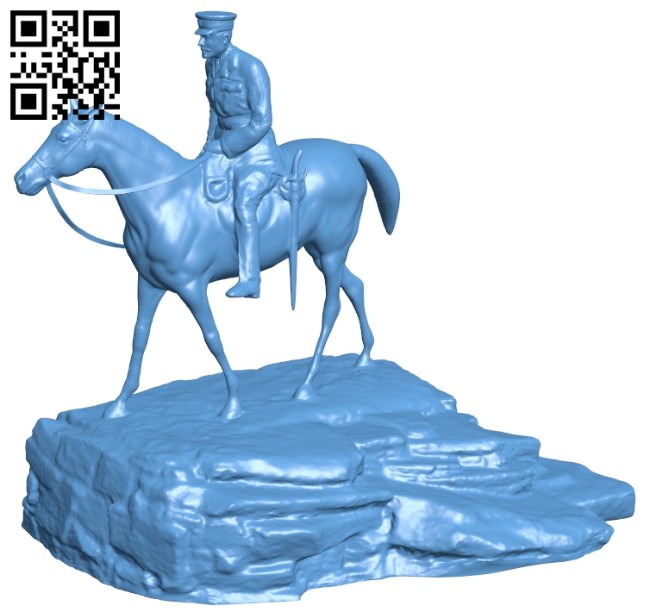 Field Marshal Douglas Haig, 1st Earl Haig B008744 file obj free download 3D Model for CNC and 3d printer