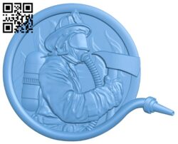 Firefighter picture A005765 download free stl files 3d model for CNC wood carving