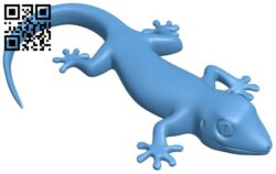 Gecko figurine B008912 file obj free download 3D Model for CNC and 3d printer
