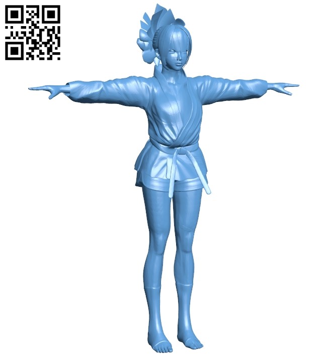 Girl in kimono B008626 file stl free download 3D Model for CNC and 3d printer