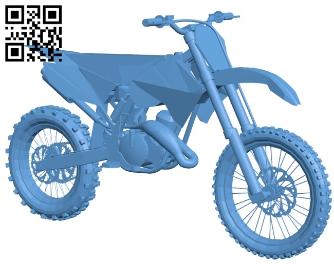 Honda moto CRF B008709 file obj free download 3D Model for CNC and 3d printer