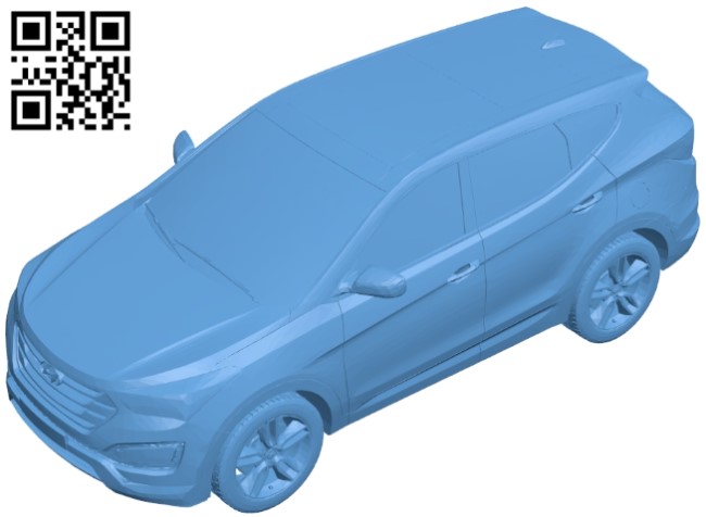 Hyundai santa car B008878 file obj free download 3D Model for CNC and 3d printer