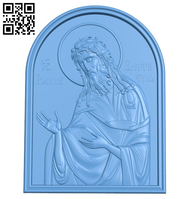 Icon Saint John the Baptist A005696 download free stl files 3d model for CNC wood carving