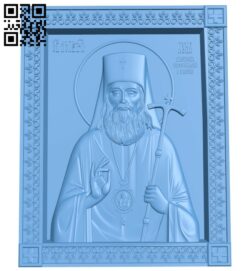 Icon of Saint Luke A005703 download free stl files 3d model for CNC wood carving