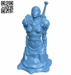 Knight andreas boehler de noinfill – women B008850 file obj free download 3D Model for CNC and 3d printer
