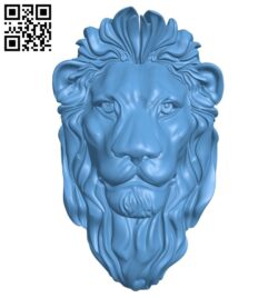 Lion head A005835 download free stl files 3d model for CNC wood carving