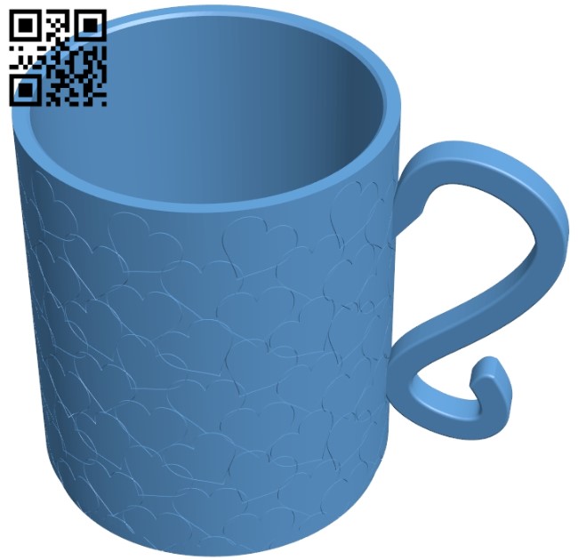 Love mug B008895 file obj free download 3D Model for CNC and 3d printer