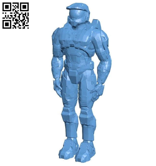 Master chief - armor B008770 file obj free download 3D Model for CNC and 3d printer