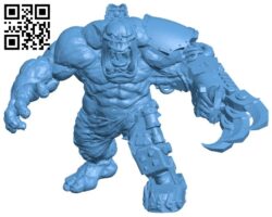 Mega Orc B008692 file stl free download 3D Model for CNC and 3d printer