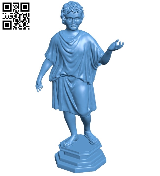 Met bronze statue of a camillus B008843 file obj free download 3D Model for CNC and 3d printer