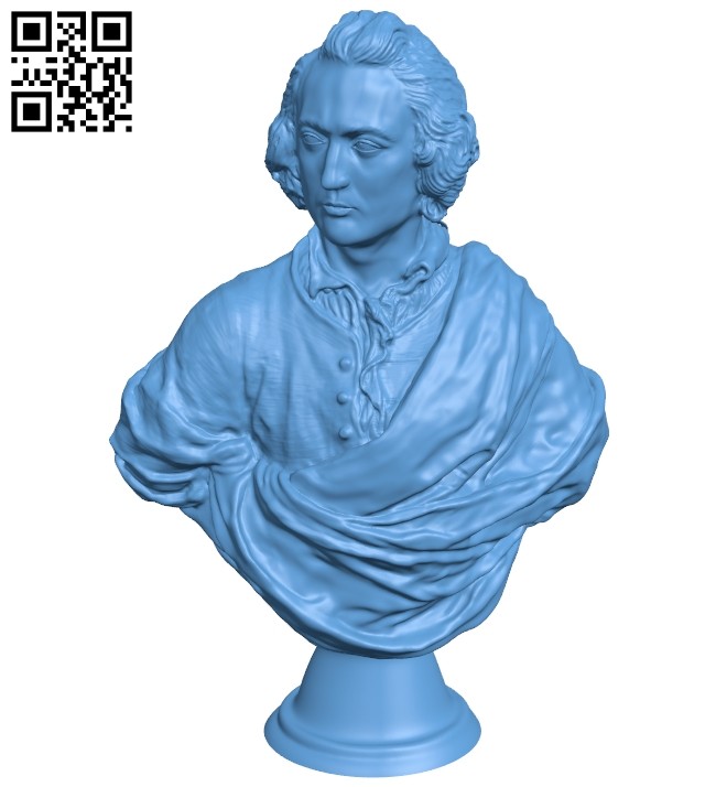 Met bust of an englishman - man B008817 file obj free download 3D Model for CNC and 3d printer