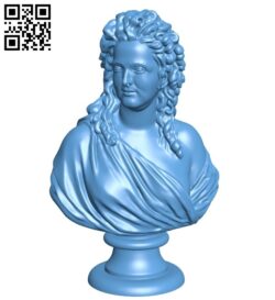 Met bust of madame de wailly – man B008832 file obj free download 3D Model for CNC and 3d printer