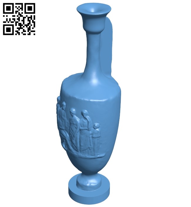 Met funerary lekythos B008859 file obj free download 3D Model for CNC and 3d printer