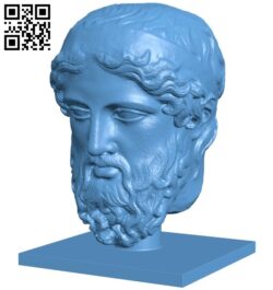 Met marble head of a herm B008909 file obj free download 3D Model for CNC and 3d printer