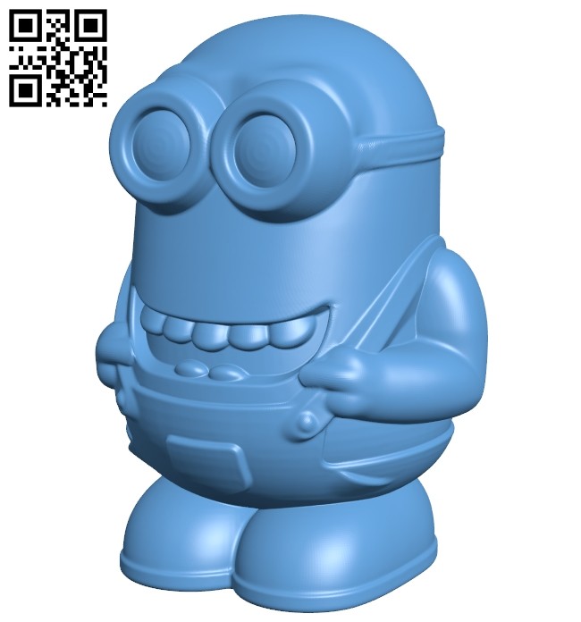 Minion simple B008706 file obj free download 3D Model for CNC and 3d printer