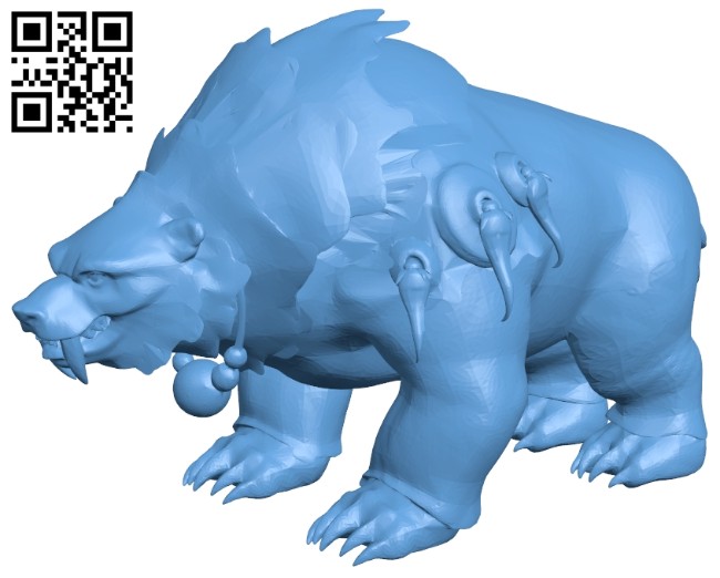 Misha Bear B008637 file stl free download 3D Model for CNC and 3d printer