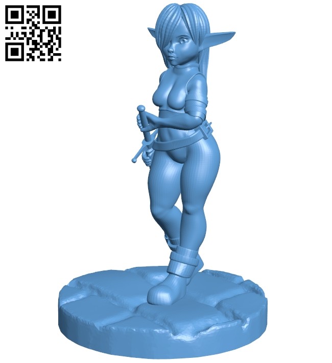 Miss Alexandria Guard B008781 file obj free download 3D Model for CNC and 3d printer