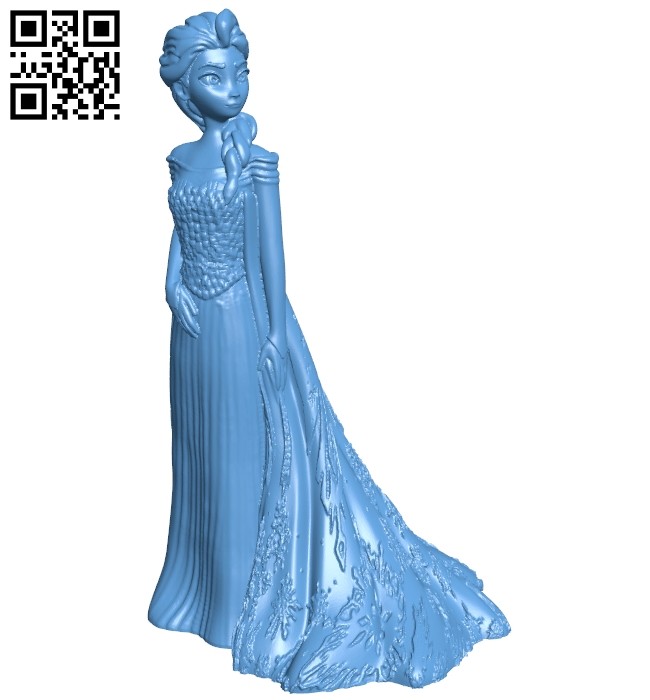 Miss Elsa - anna elsa olaf kristoff sven B008760 file obj free download 3D Model for CNC and 3d printer