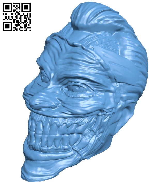 Miss Joker Figurine clip head B008860 file obj free download 3D Model for CNC and 3d printer