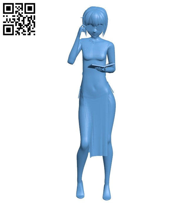 Miss Yuki B008680 file stl free download 3D Model for CNC and 3d printer