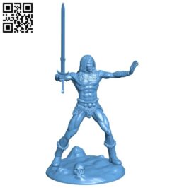 Mr Conan the barbarian B008791 file obj free download 3D Model for CNC and 3d printer