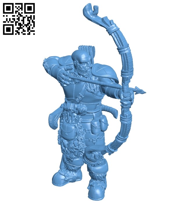 Mr Goliath ranger B008913 file obj free download 3D Model for CNC and 3d printer