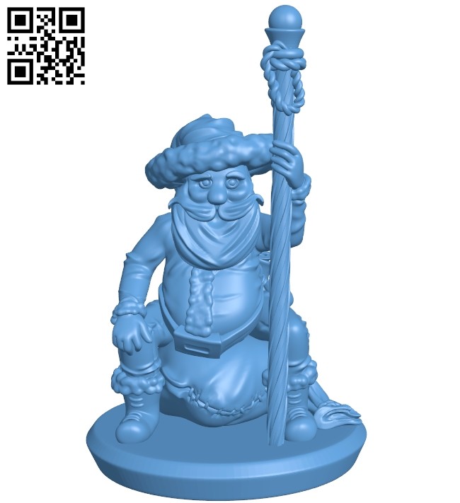 Mr Santa Wizard B008834 file obj free download 3D Model for CNC and 3d printer