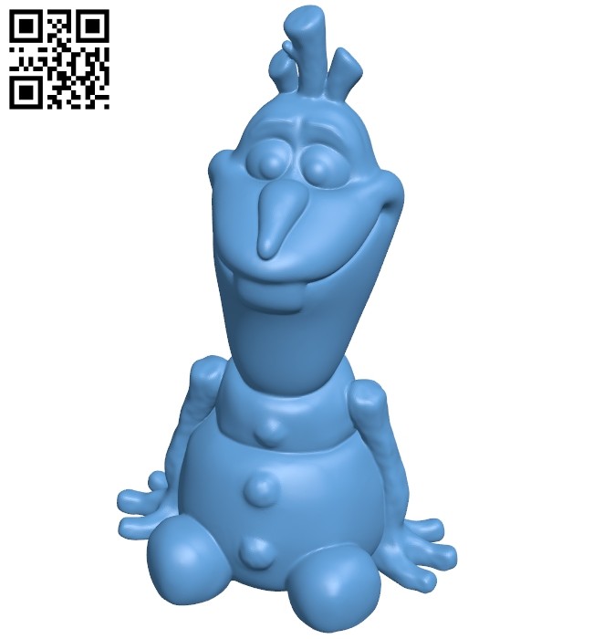 Olaf - anna elsa olaf kristoff sven B008761 file obj free download 3D Model for CNC and 3d printer