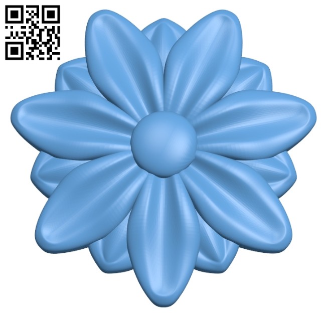 Pattern flower design A005773 download free stl files 3d model for CNC wood carving