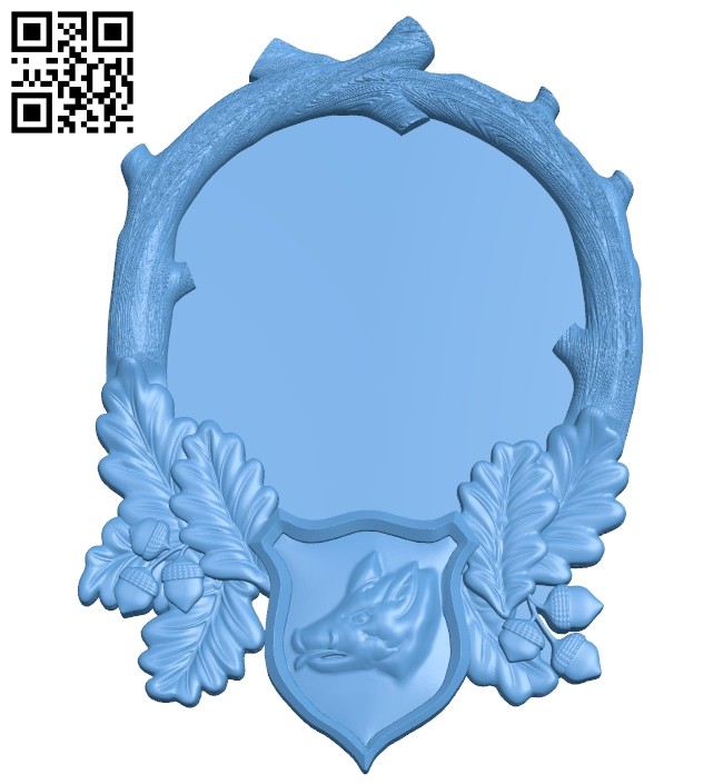 Picture frame or mirror A005708 download free stl files 3d model for CNC wood carving