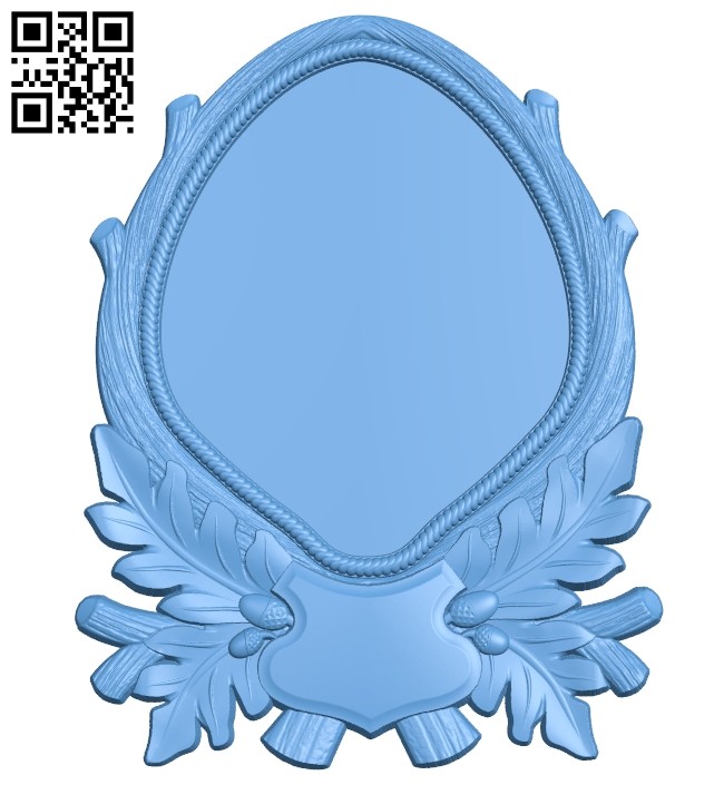 Picture frame or mirror A005709 download free stl files 3d model for CNC wood carving