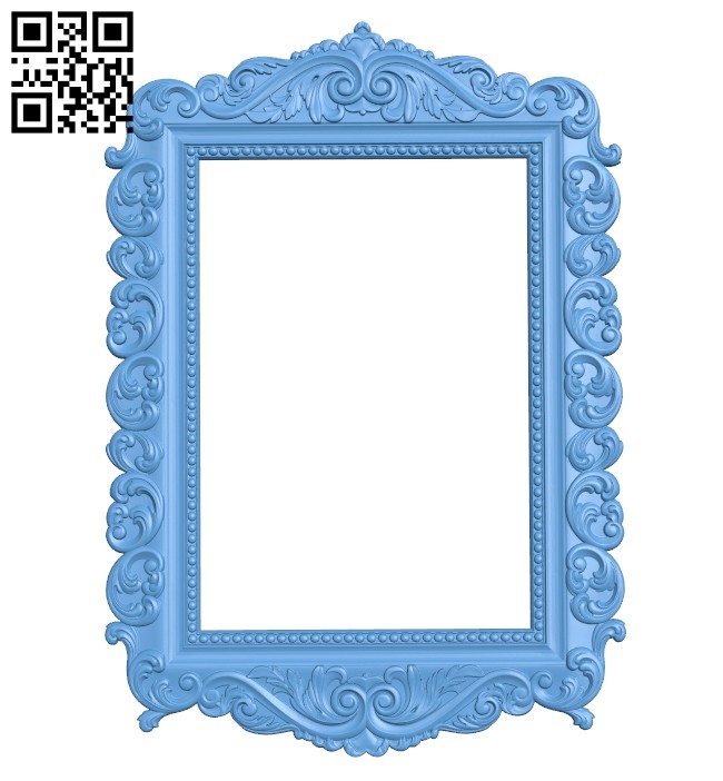 Picture frame or mirror A005750 download free stl files 3d model for CNC wood carving
