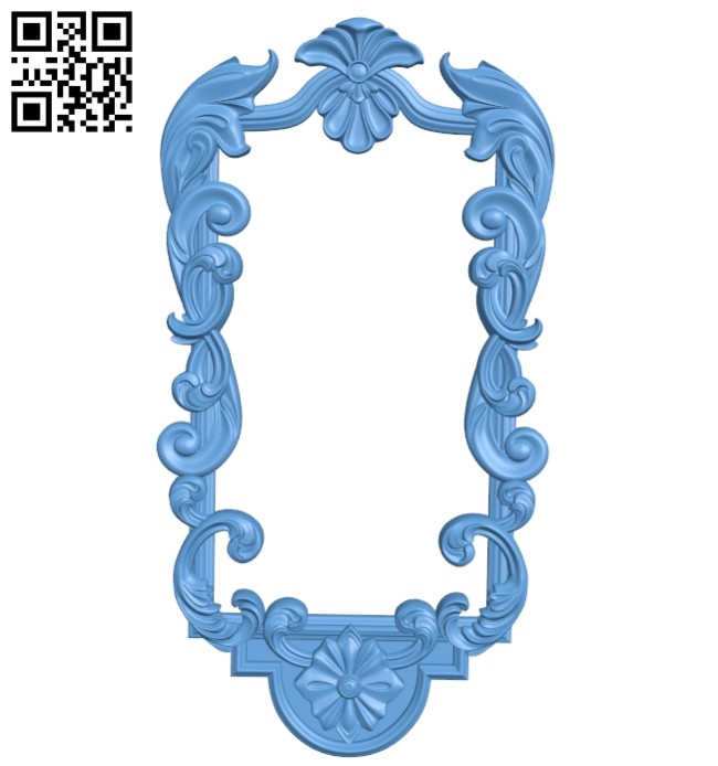 Picture frame or mirror A005754 download free stl files 3d model for CNC wood carving