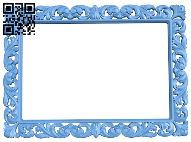 Picture frame or mirror A005756 download free stl files 3d model for CNC wood carving