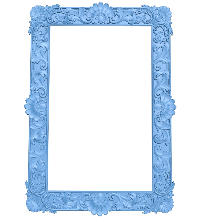 Picture frame or mirror A005810 download free stl files 3d model for CNC wood carving